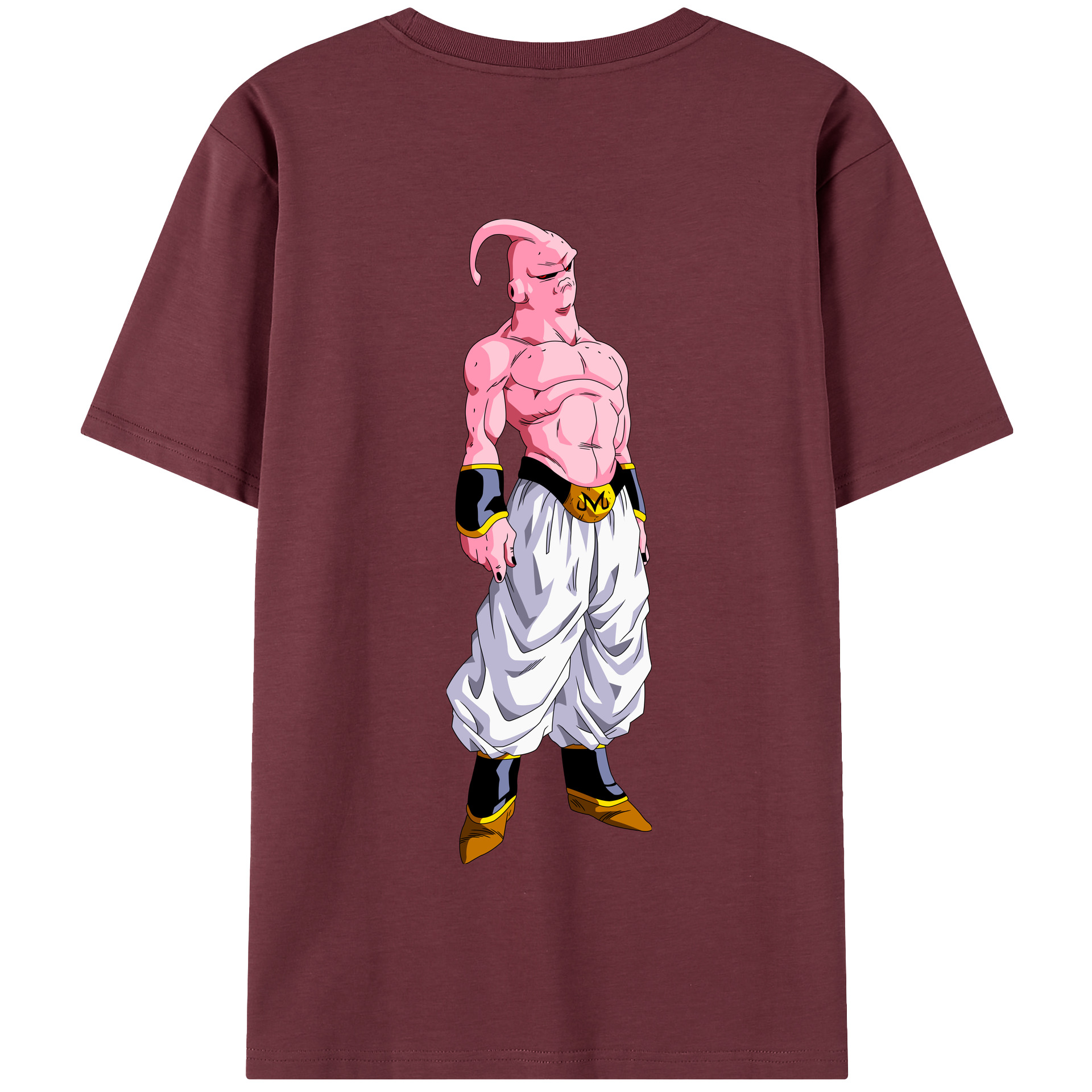 （画像用） ドラゴンボール 魔人ブウ DRAGON BALL Majin Buu 綿100％半袖Tシャツ（背面プリント）
